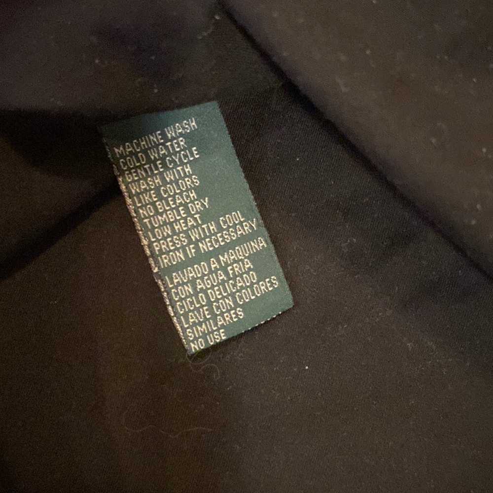 Lauren Ralph Lauren Black Button Down Utility Shirt - Picture 7 of 11